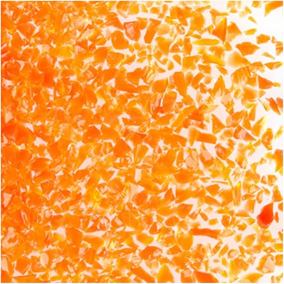 Oceanside Glass Frit Orange Medium Opal 8.5oz. 96 COE