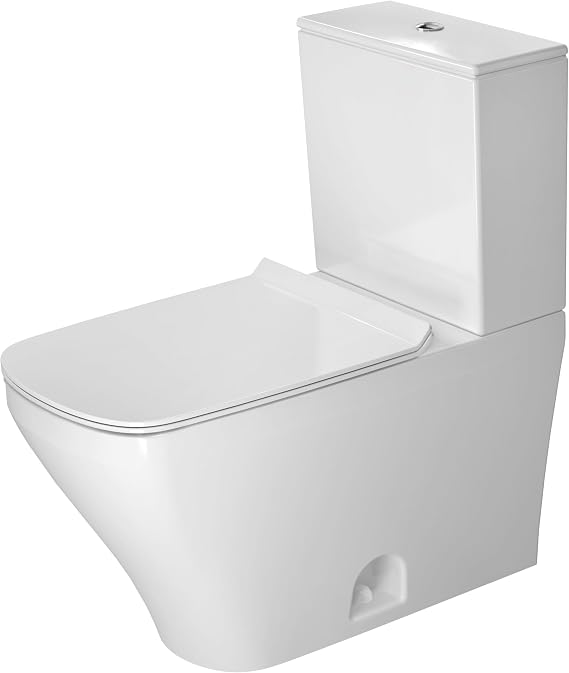 Duravit, 2160010085, DuraStyle Elongated Toilet Bowl Only - Less Seat, White