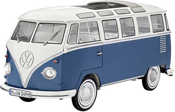 Revell 07009 Volkswagen T1 Samba Bus Model Kit, 1:16 Scale 27.2 cm, Multi-Color, 223