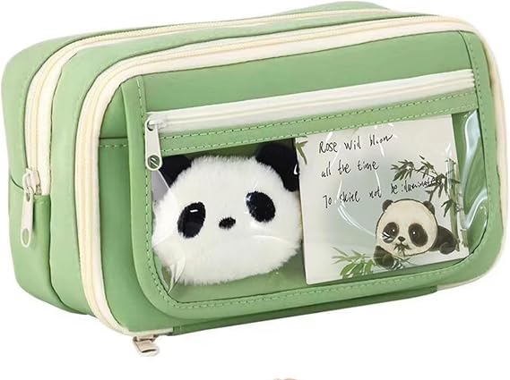 Girs' Pencil Case, Boys' School Pencil Case -Green