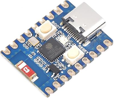 waveshare ESP32-C3 Mini Development Board with 2.4GHz Wi-Fi,Bluetooth 5 Support,Based on ESP32-C3FN4 Single-core Processor,160MHz Running Frequency, USB Type-C Port