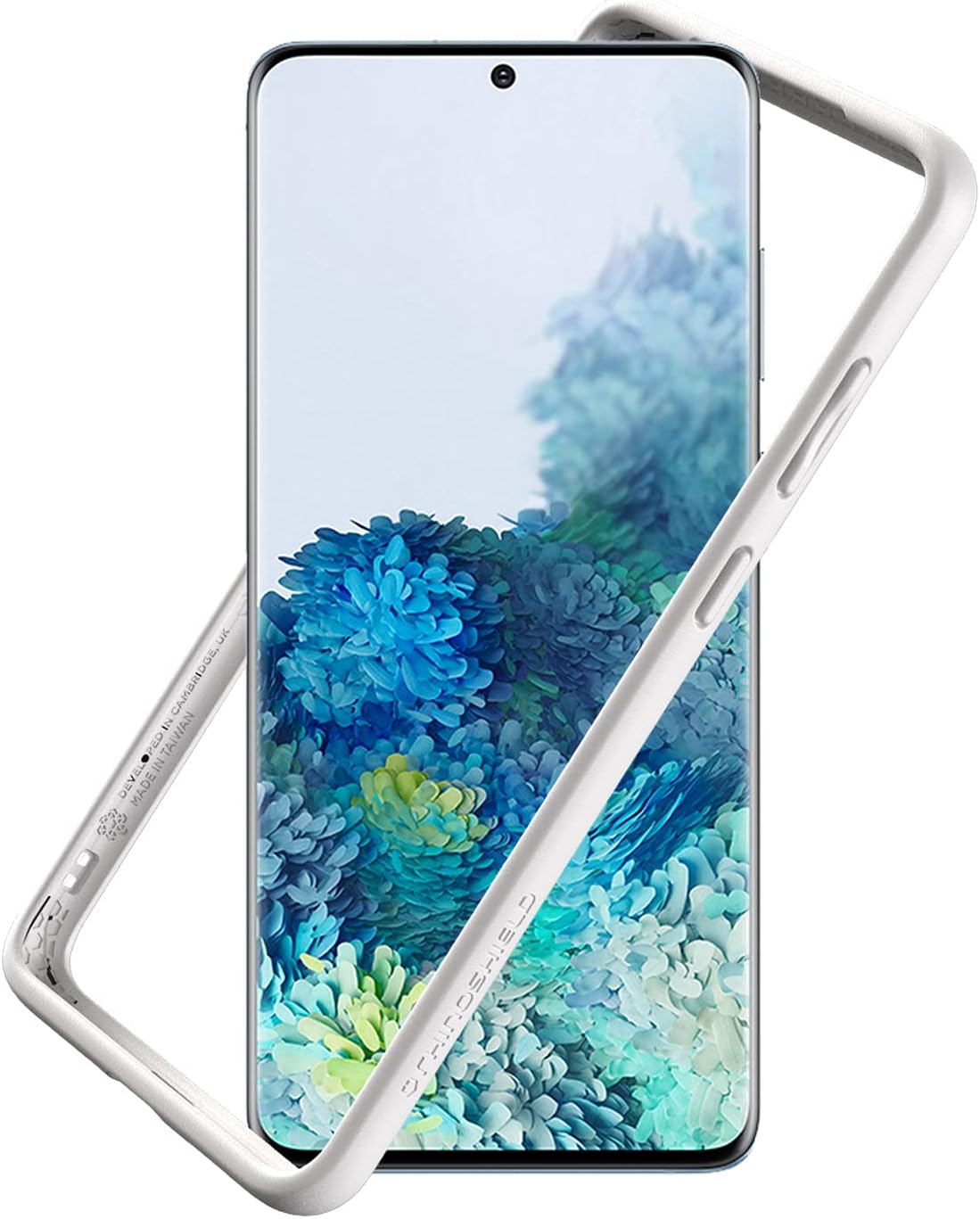 RhinoShield Ultra Protective Bumper Case Compatible with Samsung [Galaxy S20 Plus] | CrashGuard - Military Grade Drop Protection for Full ImpactSlimScratch Resistant - White