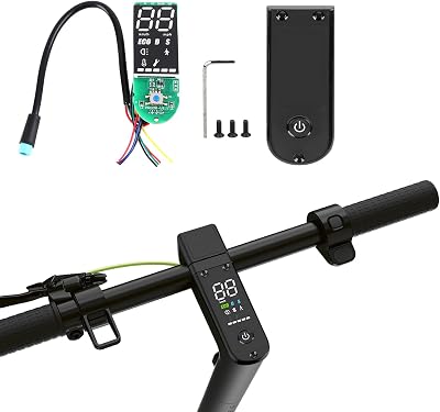Agatige Electric Scooter Controller Control Board, Scooter Digital Display Dashboard with Panel Cover for Ninebot MAX G30 Electric Bicycle