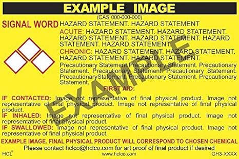 10% Buffered Formalin Solution GHS Label - 3" x 5" (Pack of 25)