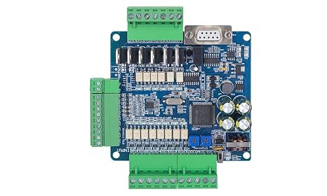 DIY PLC FX3U-14MT programmable Logic Controller Support Analog 6AD 2DA,100K high Speed Output DC24V 8 inputs Program Control Board
