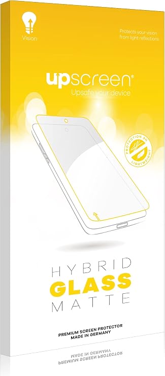 upscreen Matte Screen Protector Glass Film compatible with Ateq VT46 - Anti-Glare, Anti-Fingerprint, 9H Glass Protection