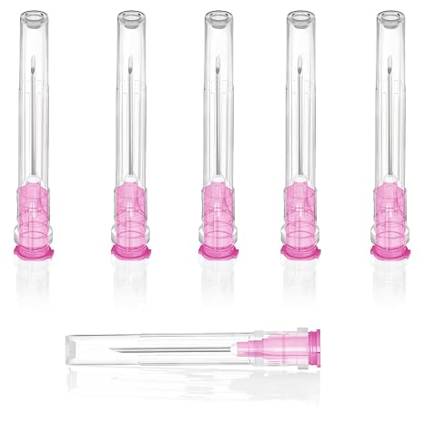 100Pack 18Ga 1Inch/25mm Disposable Dispensing Lab Supplies Individually Sealed Packaging