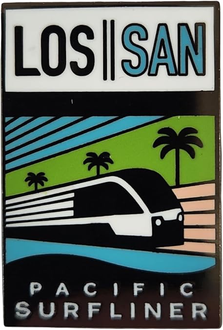 Amtrak Pacific Surfliner Route Collector Edition Enameled Lapel Hat Pin