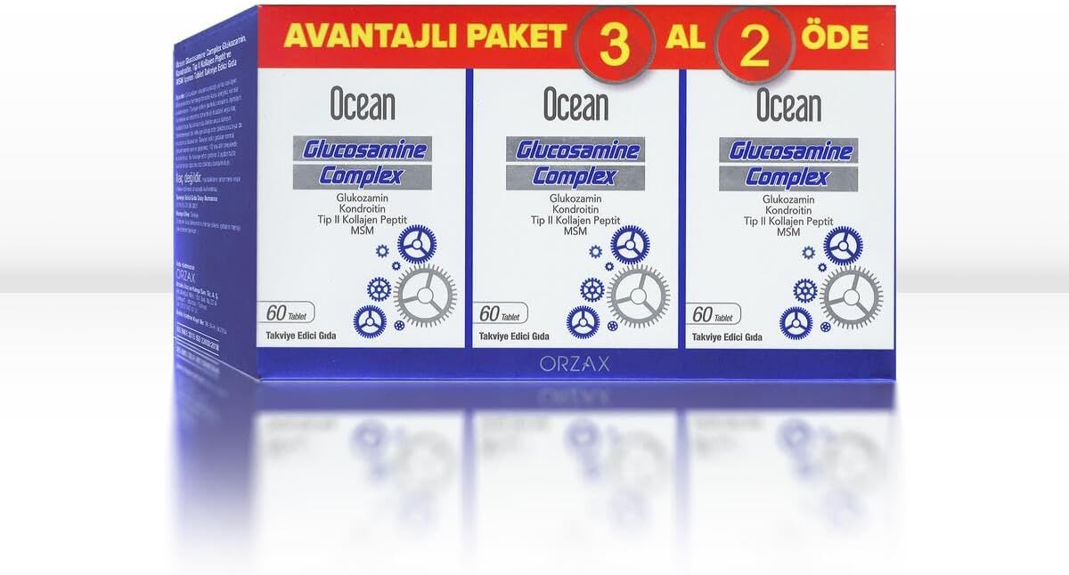 Orzax Ocean Glukozamin Complex, 60 Tablet, 3 Al 2 Öde