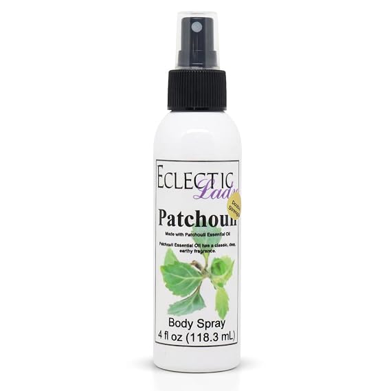 Patchouli Body Spray, 4 Oz, Double Strength, Body Mist