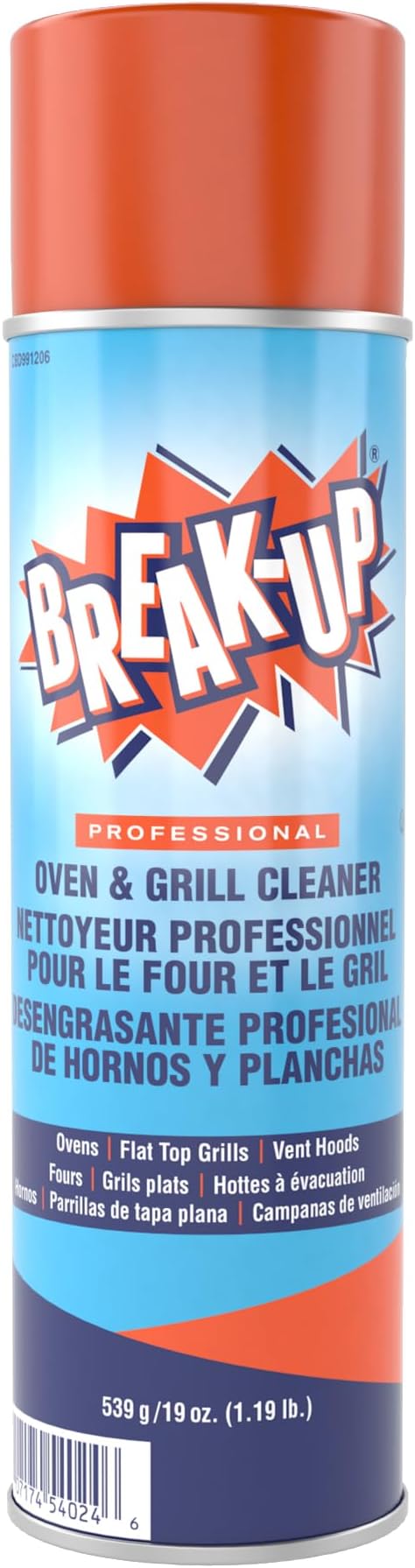 Diversey Break-Up Oven & Grill Cleaner, Aerosol Spray, 19 oz