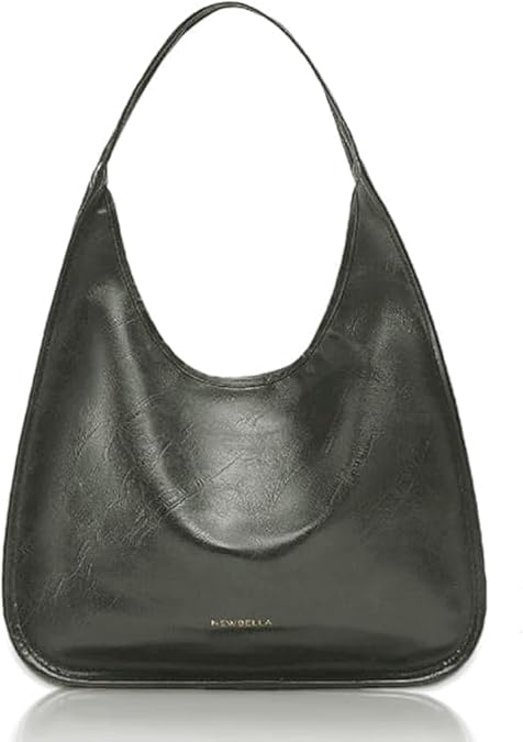 NEWBELLA Women's Hobo Purse - Faux Leather Shoulder Bag & Tote Handbag, Spacious Work Bag for Commute & Daily Use