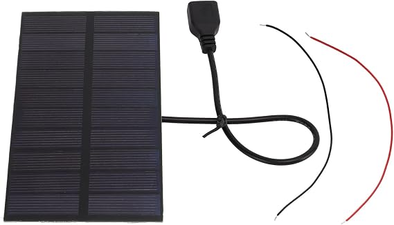 Solar Panel for DIY Projects, Flexible Mini Solar Panel, 1.5W 5V Monocrystalline Silicone, with USB Interface, Portable Power Solution, Outdoor Charging, Emergency Backup,