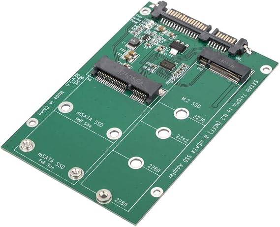 axGear mSATA / M2 NGFF SSD to SATA Converter Adapter Combo Card M.2 2 in 1
