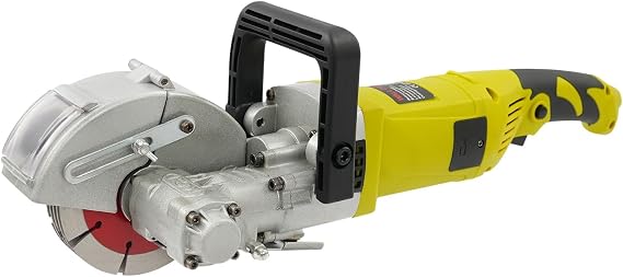 Wall Chaser Concrete Cutter 4000W Electric Concrete Cutting Saw with 5 Blades and Dust-Resistant Design, 6500RPM, Max Groove Depth and Width 1.18" x 1.18"