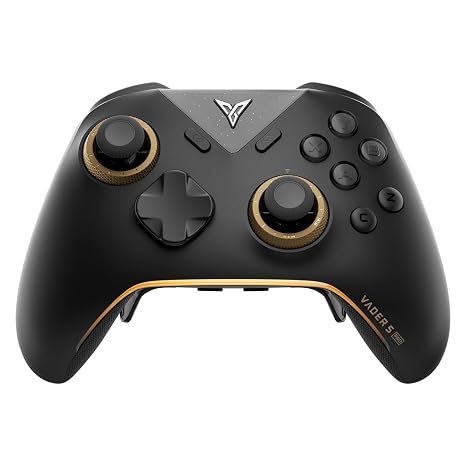 FLYDIGI Vader 5 Pro PC Controller, 3ms Low Latency, FORCEFLEX Joysticks | FORCESWITCH Triggers, 8 Remappable Buttons, Triggers & Grips 4-Motor Vibration, 1000mAh Battery, 3 Connection Methods