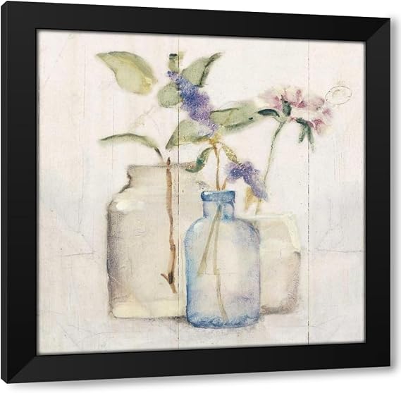 ArtDirect - Blum, Cheri 15x15 Black Modern Framed Art Print Titled: Blossoms on Birch I