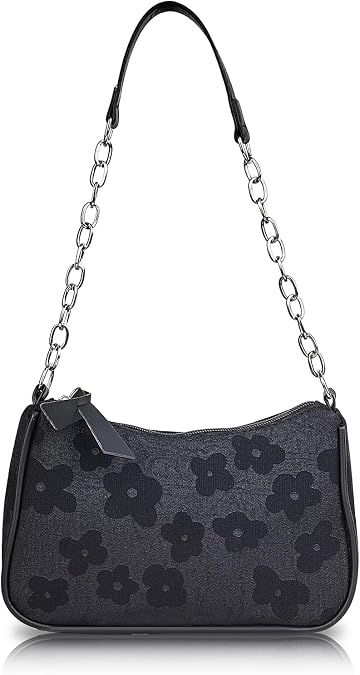 Small Shoulder Bag, Shoulder Handbag Shoulder Bag Purse with Embroidery Pattern for Women, Shoulder Handbag Purse