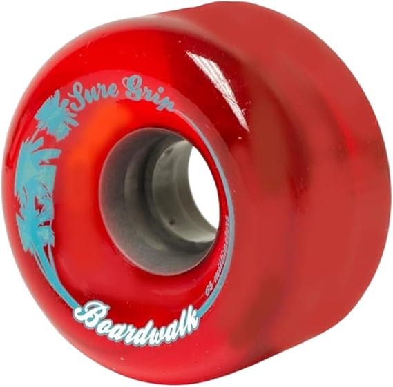 Sure-Grip Boardwalk Outdoor Roller Skates Wheels | Made with Urethane & 65mm Diameter | Suitable for Complete Wheels Replacement Made in USA (Set of 8 Wheels)