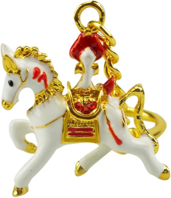 fengshuisale Feng Shui Windhorse Keychain+ Free Red String Bracelet W1094