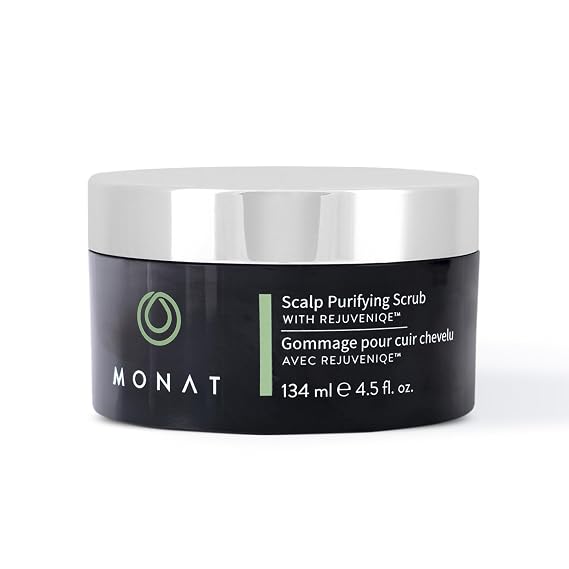 MONAT Scalp Purifying Scrub - w/Rejuveniqe Deeply Cleanses, Purifies & Soothes Leaving Hair Cleansed & Fresh. Dissolves Dead Skin Cells & Restores Balance to the scalp. - Net Wt. 134 ml/4.5 fl. oz.