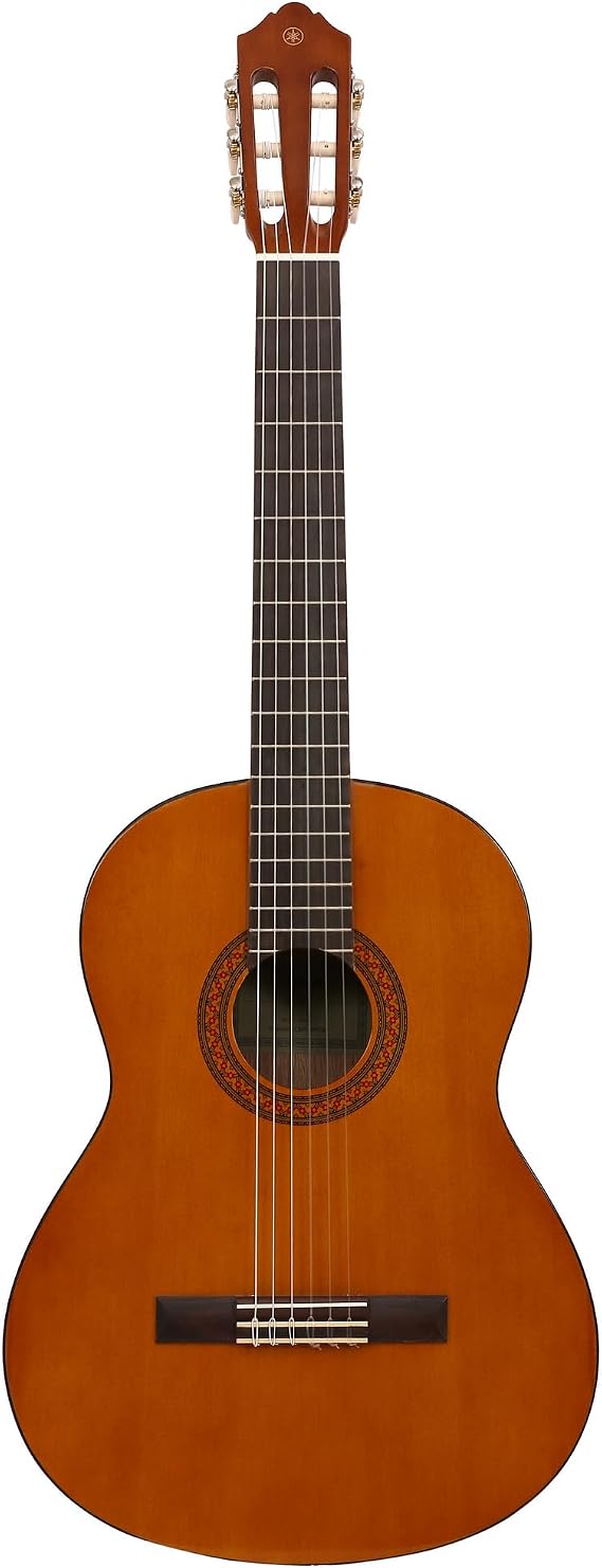 Yamaha C40//02 Full Size Acoustic Guitar with 3 Nylon and 3 Metal strings – Thin gloss finish – Natural