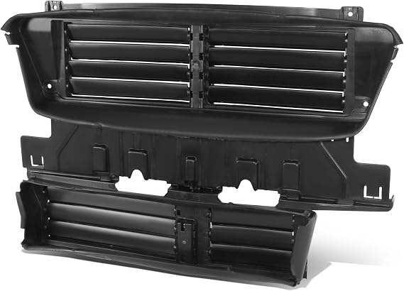 Auto Dynasty - FO1206104 Factory Style Front Radiator Shutter Assembly Compatible with Ford Fusion 2017-2020, Matte Black