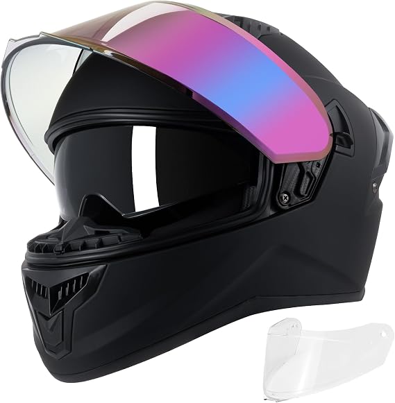Full Face Motorcycle Helmets for Men Women, DOT Approved