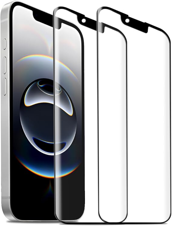 Screen Protector For iPhone 16e (2025 Edition), 2 Pack Tempered Glass Film [Impact-Resistant][Anti-Shatter][Anti-Scratch] [Full Coverage]