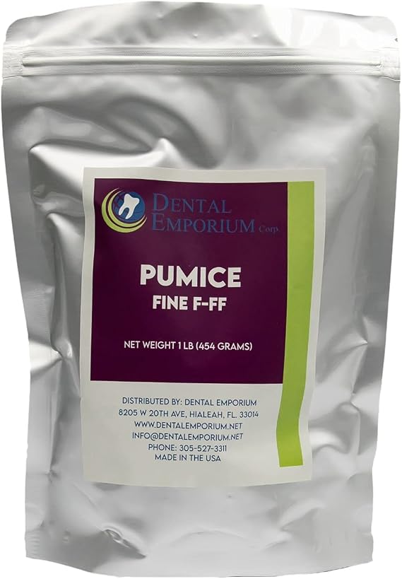 Pumice Powder Flour Fine Grit - Used in Horticulture, Beauty, Oral Care, Filtration & Industrial Abrasive- 1lb Sealable Mylar Bag with Plastic Scoop Included