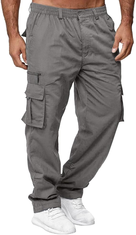 Man's Work Pants Triple-Stitched Seams, Heavy Duty Fabric for Tough Jobs, Industrial & Professional Use