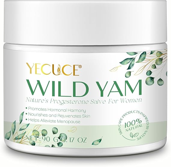 Wild Yam Cream, Wild Yam Cream for Hormone Balance Women, Perimenopause & Menopause Support, for All Skin Types