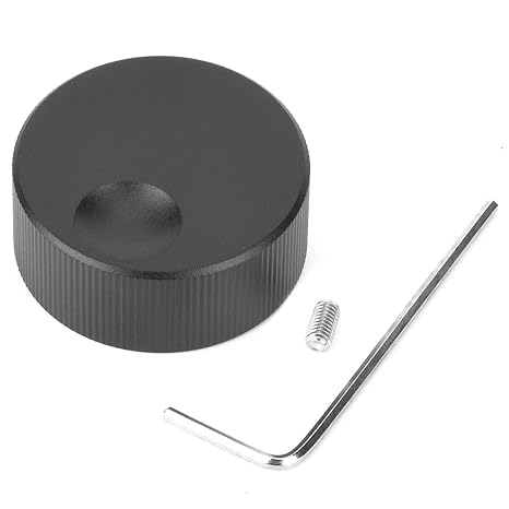 Volume Control Switch Knob Electronic Control Potentiometer Knob 32x13mm Aluminum Alloy Potentiometer Knob for 6 mm Diameter Shaft