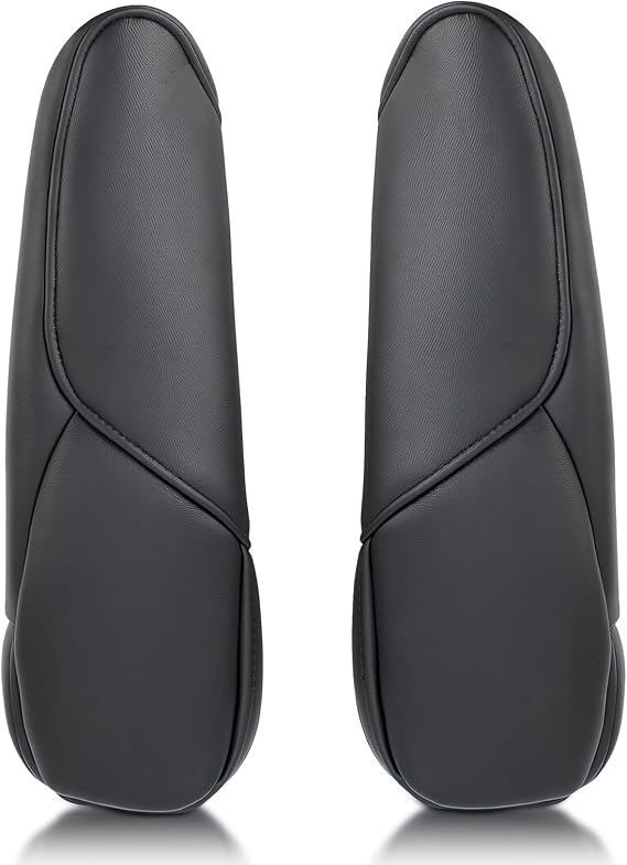 AUTOKAY Black Front Seat Armrest Cover Fits for Honda CR-V CRV 2007-2009