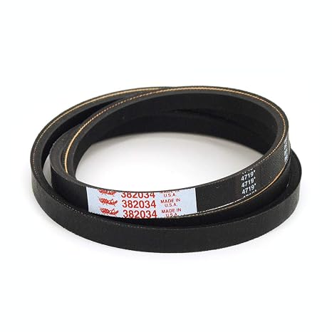 Grasshopper Lawn Mower MaxLife Belt, Designed to Specific Material, Dimensions, Shape, Construction and Pliability Standards That Ensure Superior Performance and Long Life, OEM Replacement Part 382034