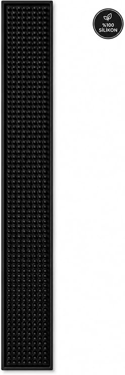 Bar Mat 60x8 –%100 Silikon Kaymaz Bardak Pedi – Kafe/Bar/Mutfak