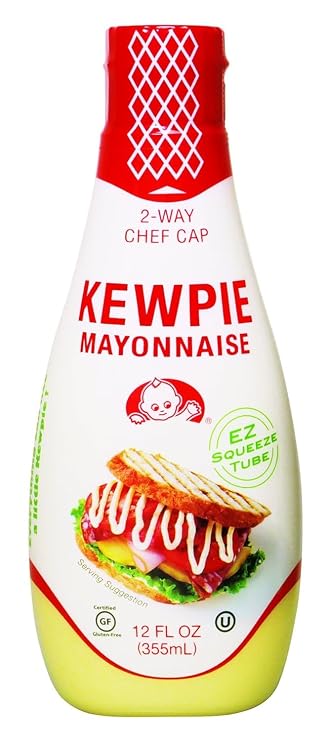 Kewpie Squeeze Mayonnaise, Japanese Mayo for Sandwich Spread, Salad, Toast, 12 Ounce, 1 Pack