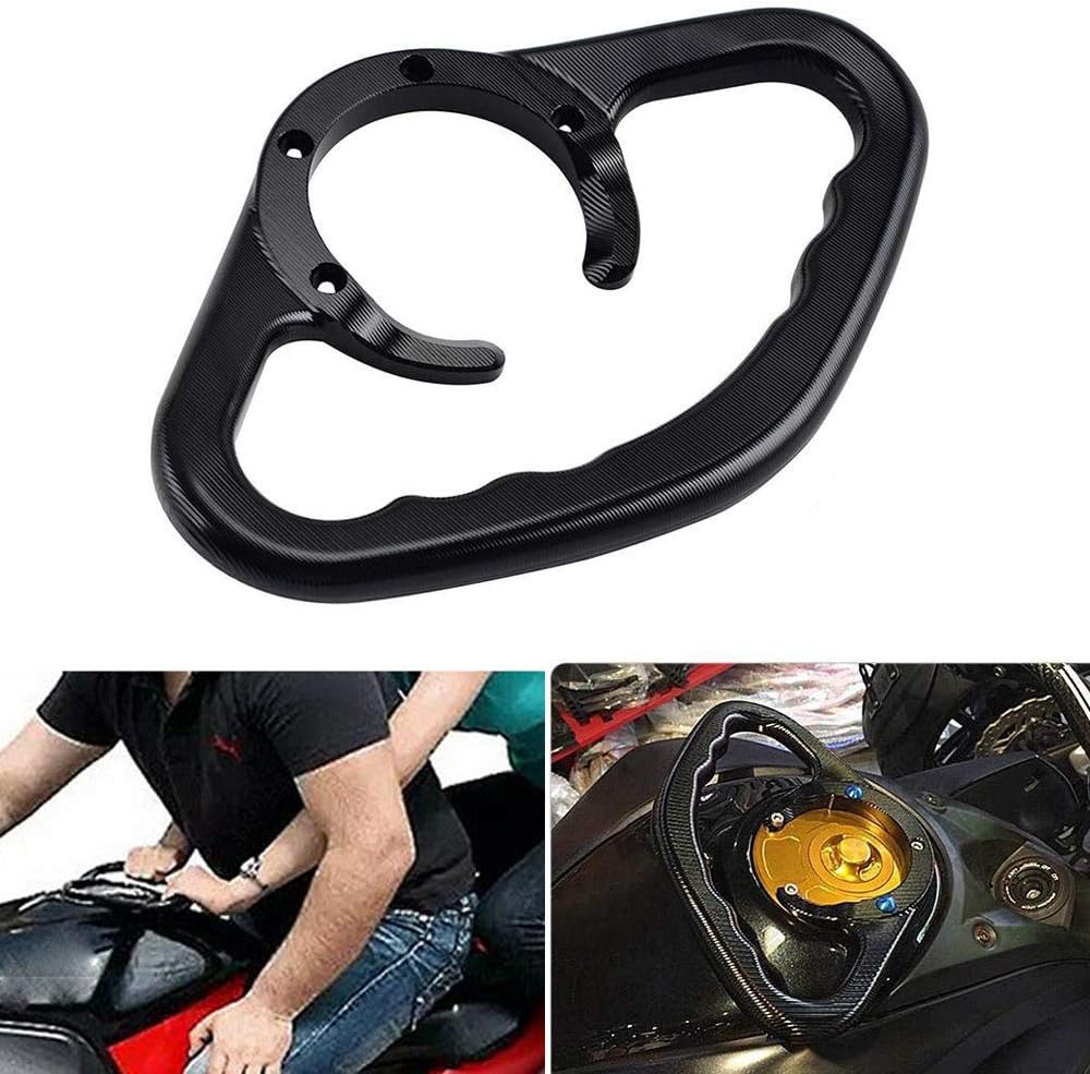 CNC Motorcycle Passenger Front Hand Grip Tank Grab Bar Handles Armrest for Kawasaki ER-6NF Z800 Z750 Z1000 Z1000 Z1000SX Black