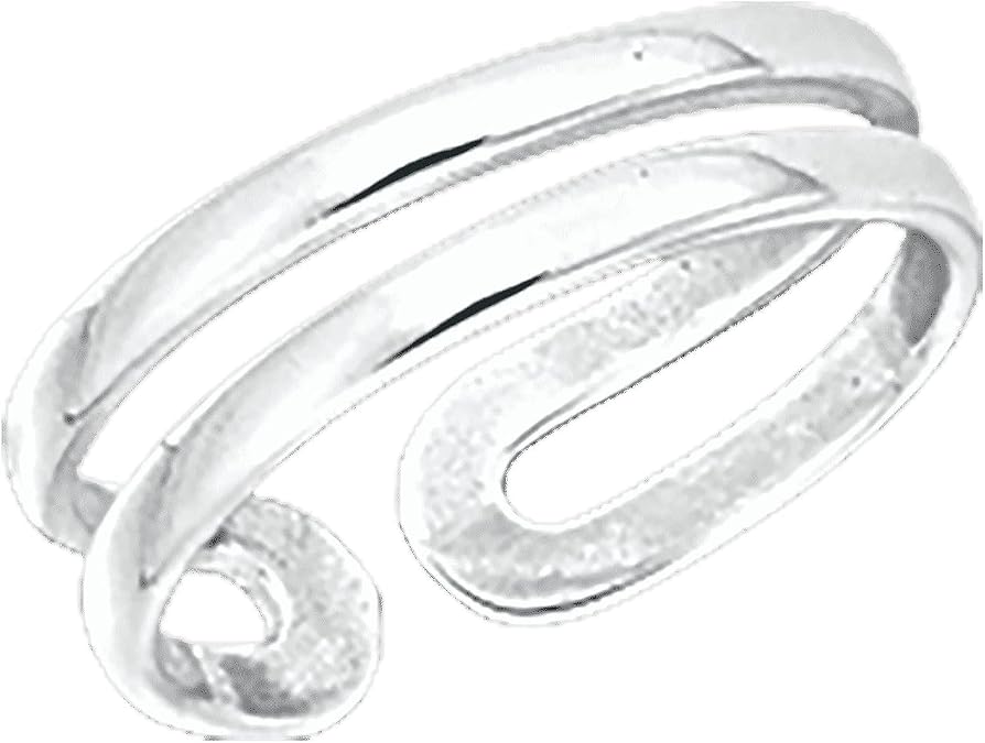 Silpada 'Parallel' Open Double-Band Toe Ring in Sterling Silver