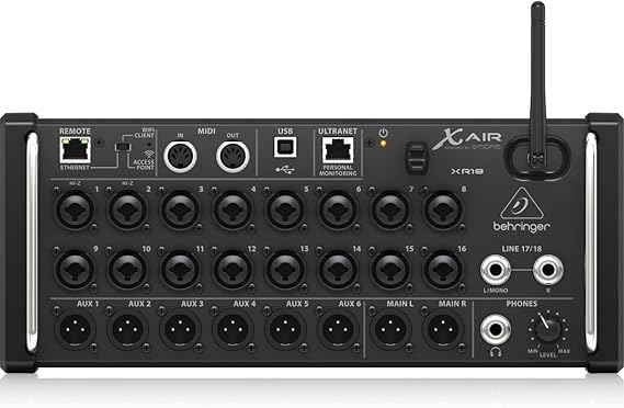 Behringer XAir XR18 18 Channel 12 Bass Wireless Digital Mixer for iPad/Android Tablet