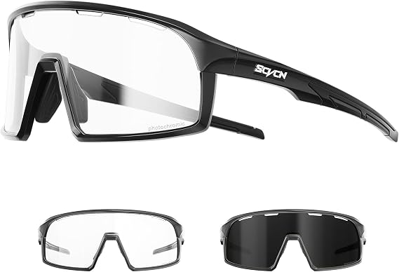 SCVCN S144 Bicycle Glasses Photochromic MTB Glasses for Men and Women Road Bike Sunglasses Clear Sports Glasses Cycling