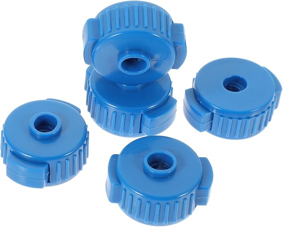 5pcs Durable Cymbal Quick Release Nuts for Drum Kits Easy Installation Premium Plastic Low Noise Fit Blue Color