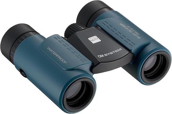 OM SYSTEM/Olympus Binoculars, Travel, Live, Theater, Sports, Easy Operation, Waterproof, 8 x 21RC II, WP BLU