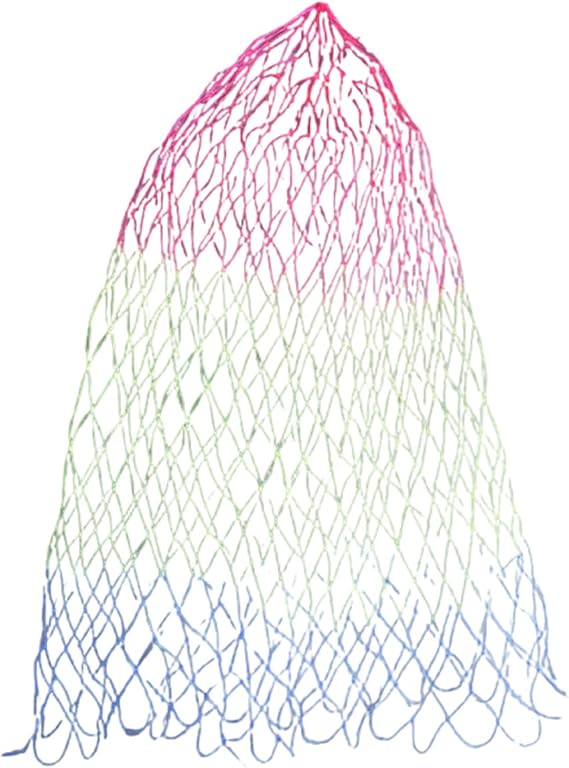 Folding Nylon Landing Dip Net Replacement Fishing Landing Meshs Net for Freshwaters Saltwater Fishing Net Easy to Use