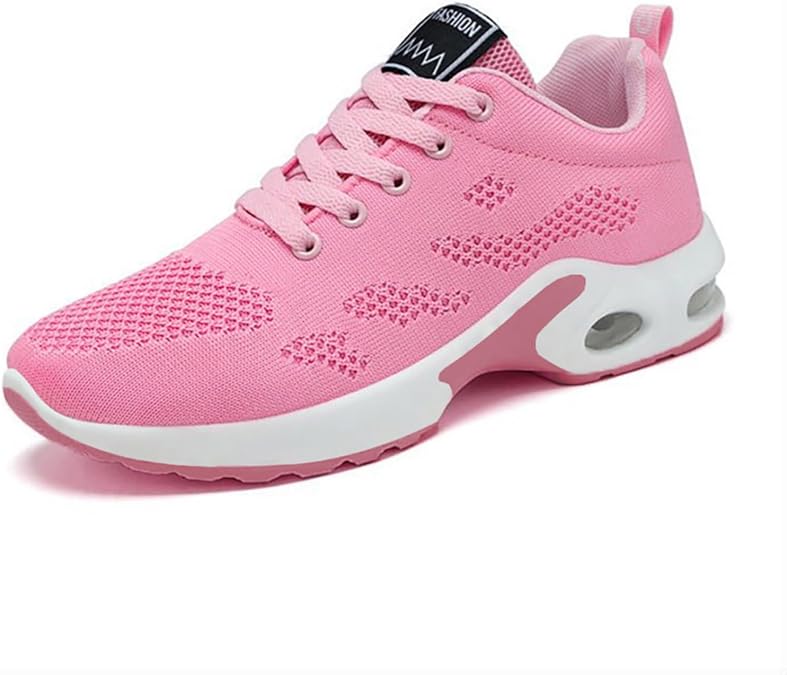 Running Sneakers for Women Lightweight Air Cushion Tennis Walking Shoes Mesh Breathable Gym Work Fashion Sneakers Comortable Soft Sole Non-Slip Slip On Shoes