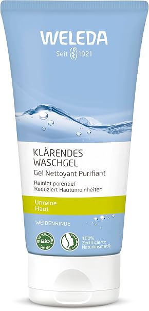 Weleda Naturally Clear Wash Gel 100 ml Vegan Deep Pore Cleaning