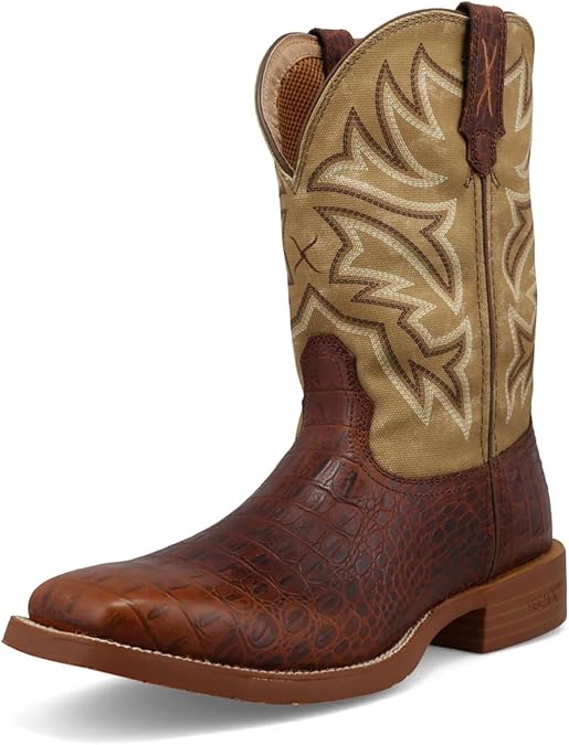 Twisted X Men's 11" Tech X Boot, Wide Square Toe with CellStretch and Tech X
