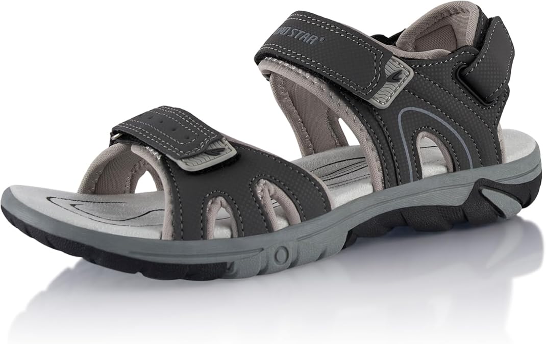 Fusskleidung® Damen Herren Trekkingsandalen leichte Sommer Sandalen