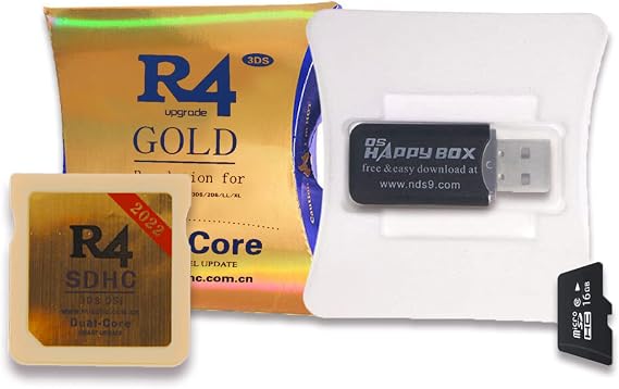 2022 R4 Card DS with 16GB Micro SD Memory Card for 2DS,3DS,NDS,3DSLL,No Game Timebomb