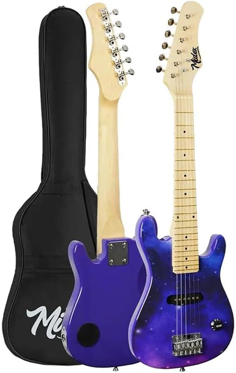 Midex CEG-30PU Full 1/4 30 Inch Electric Guitar Set Purple with Amplifier for Children 4-6 Years Old